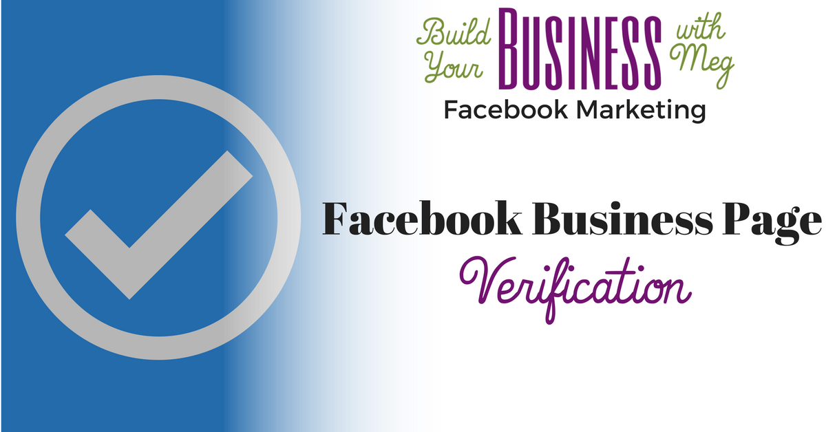 Verify Your Facebook Business Page