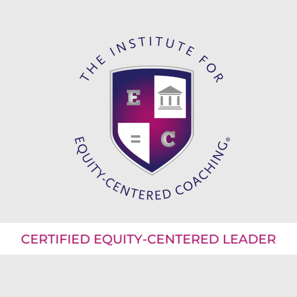 The Institute for Equity-Centered Coaching, Certified Equity-Centered Leader Badge